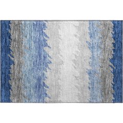 Premium Machine Washable Mayfield AMF736 Navy 1'8" x 2'6" Rug