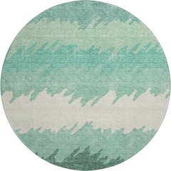 Premium Machine Washable Mayfield AMF736 Sage 8' x 8' Round Rug