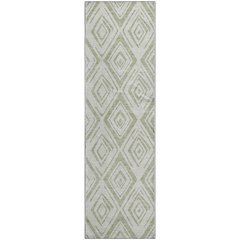 Premium Machine Washable Mayfield AMF737 Aloe 2'3" x 7'6" Runner Rug
