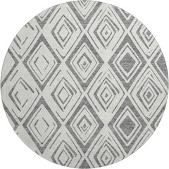Premium Machine Washable Mayfield AMF737 Gray 8' x 8' Round Rug