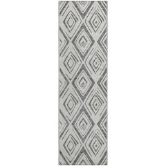 Premium Machine Washable Mayfield AMF737 Gray 2'3" x 7'6" Runner Rug