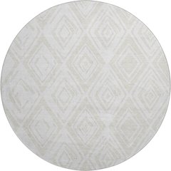 Premium Machine Washable Mayfield AMF737 Pearl 8' x 8' Round Rug