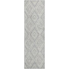 Premium Machine Washable Mayfield AMF737 Pewter 2'3" x 7'6" Runner Rug