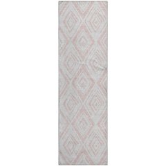 Premium Machine Washable Mayfield AMF737 Pink 2'3" x 7'6" Runner Rug