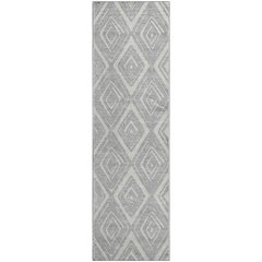 Premium Machine Washable Mayfield AMF737 Silver 2'3" x 7'6" Runner Rug