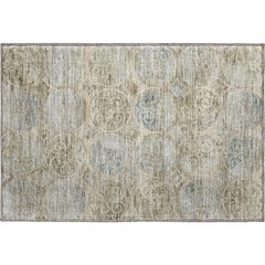 Premium Machine Washable Mayfield AMF738 Beige 1'8" x 2'6" Rug