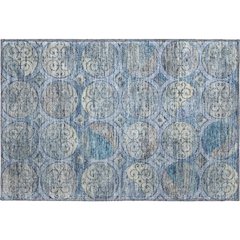 Premium Machine Washable Mayfield AMF738 Blue 1'8" x 2'6" Rug