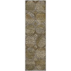 Premium Machine Washable Mayfield AMF738 Brown 2'3" x 7'6" Runner Rug