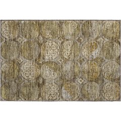 Premium Machine Washable Mayfield AMF738 Brown 1'8" x 2'6" Rug