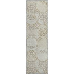 Premium Machine Washable Mayfield AMF738 Ivory 2'3" x 7'6" Runner Rug