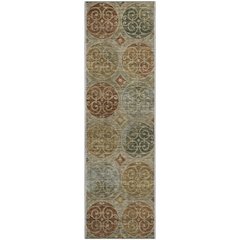 Premium Machine Washable Mayfield AMF738 Taupe 2'3" x 7'6" Runner Rug