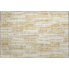 Premium Machine Washable Mayfield AMF739 Gold 1'8" x 2'6" Rug