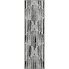 Premium Machine Washable Mayfield AMF739 Gray 2'3" x 7'6" Runner Rug