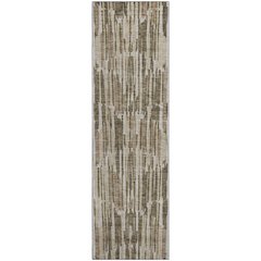 Premium Machine Washable Mayfield AMF739 Mocha 2'3" x 7'6" Runner Rug