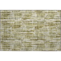 Premium Machine Washable Mayfield AMF739 Olive 1'8" x 2'6" Rug