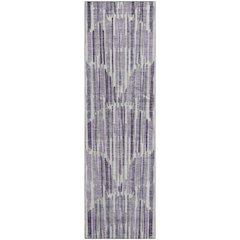 Premium Machine Washable Mayfield AMF739 Purple 2'3" x 7'6" Runner Rug