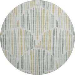 Premium Machine Washable Mayfield AMF739 Sage 8' x 8' Round Rug