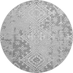 Premium Machine Washable Mayfield  Ash 8' x 8' Round Rug