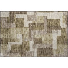 Premium Machine Washable Mayfield AMF740 Brown 1'8" x 2'6" Rug