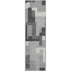 Premium Machine Washable Mayfield AMF740 Gray 2'3" x 7'6" Runner Rug