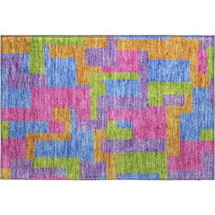 Premium Machine Washable Mayfield AMF740 Purple 1'8" x 2'6" Rug