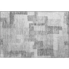Premium Machine Washable Mayfield AMF740 Silver 1'8" x 2'6" Rug