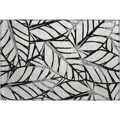 Premium Machine Washable Mayfield AMF741 Black 1'8" x 2'6" Rug