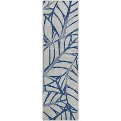 Premium Machine Washable Mayfield AMF741 Navy 2'3" x 7'6" Runner Rug