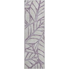 Premium Machine Washable Mayfield AMF741 Purple 2'3" x 7'6" Runner Rug