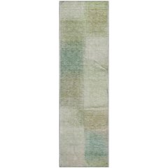 Premium Machine Washable Mayfield AMF742 Aloe 2'3" x 7'6" Runner Rug