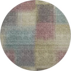 Premium Machine Washable Mayfield AMF742 Beige 8' x 8' Round Rug
