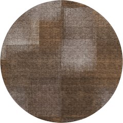Premium Machine Washable Mayfield AMF742 Chocolate 8' x 8' Round Rug