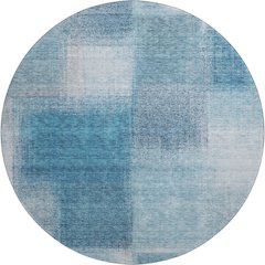 Premium Machine Washable Mayfield AMF742 Denim 8' x 8' Round Rug