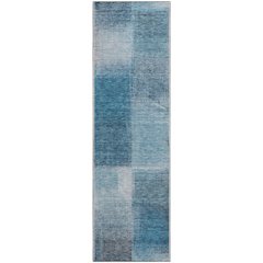 Premium Machine Washable Mayfield AMF742 Denim 2'3" x 7'6" Runner Rug