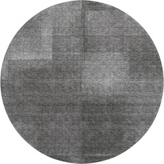 Premium Machine Washable Mayfield AMF742 Gray 8' x 8' Round Rug