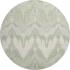 Premium Machine Washable Mayfield AMF743 Aloe 8' x 8' Round Rug