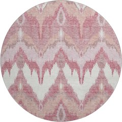 Premium Machine Washable Mayfield AMF743 Blush 8' x 8' Round Rug