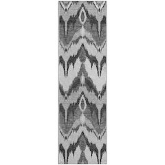 Premium Machine Washable Mayfield AMF743 Gray 2'3" x 7'6" Runner Rug