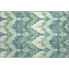 Premium Machine Washable Mayfield AMF743 Green 1'8" x 2'6" Rug