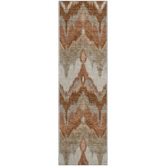 Premium Machine Washable Mayfield AMF743 Paprika 2'3" x 7'6" Runner Rug