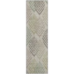 Premium Machine Washable Mayfield AMF744 Beige 2'3" x 7'6" Runner Rug