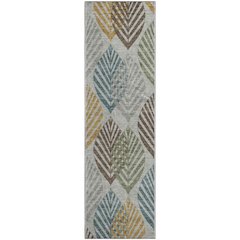 Premium Machine Washable Mayfield AMF744 Gray 2'3" x 7'6" Runner Rug