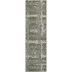 Premium Machine Washable Mayfield AMF745 Olive 2'3" x 7'6" Runner Rug