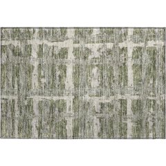 Premium Machine Washable Mayfield AMF745 Olive 1'8" x 2'6" Rug