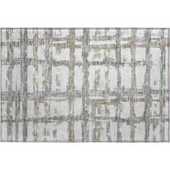 Premium Machine Washable Mayfield AMF745 Silver 1'8" x 2'6" Rug