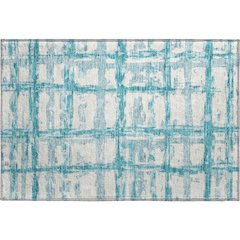 Premium Machine Washable Mayfield AMF745 Teal 1'8" x 2'6" Rug