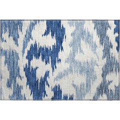 Premium Machine Washable Mayfield AMF746 Navy 1'8" x 2'6" Rug