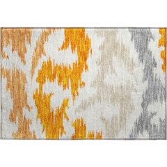 Premium Machine Washable Mayfield AMF746 Orange 1'8" x 2'6" Rug