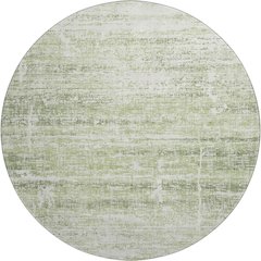 Premium Machine Washable Mayfield AMF747 Aloe 8' x 8' Round Rug