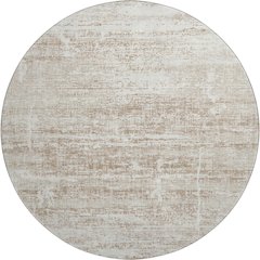 Premium Machine Washable Mayfield AMF747 Beige 8' x 8' Round Rug
